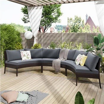 6 سیٹر رتن کارنر صوفہ